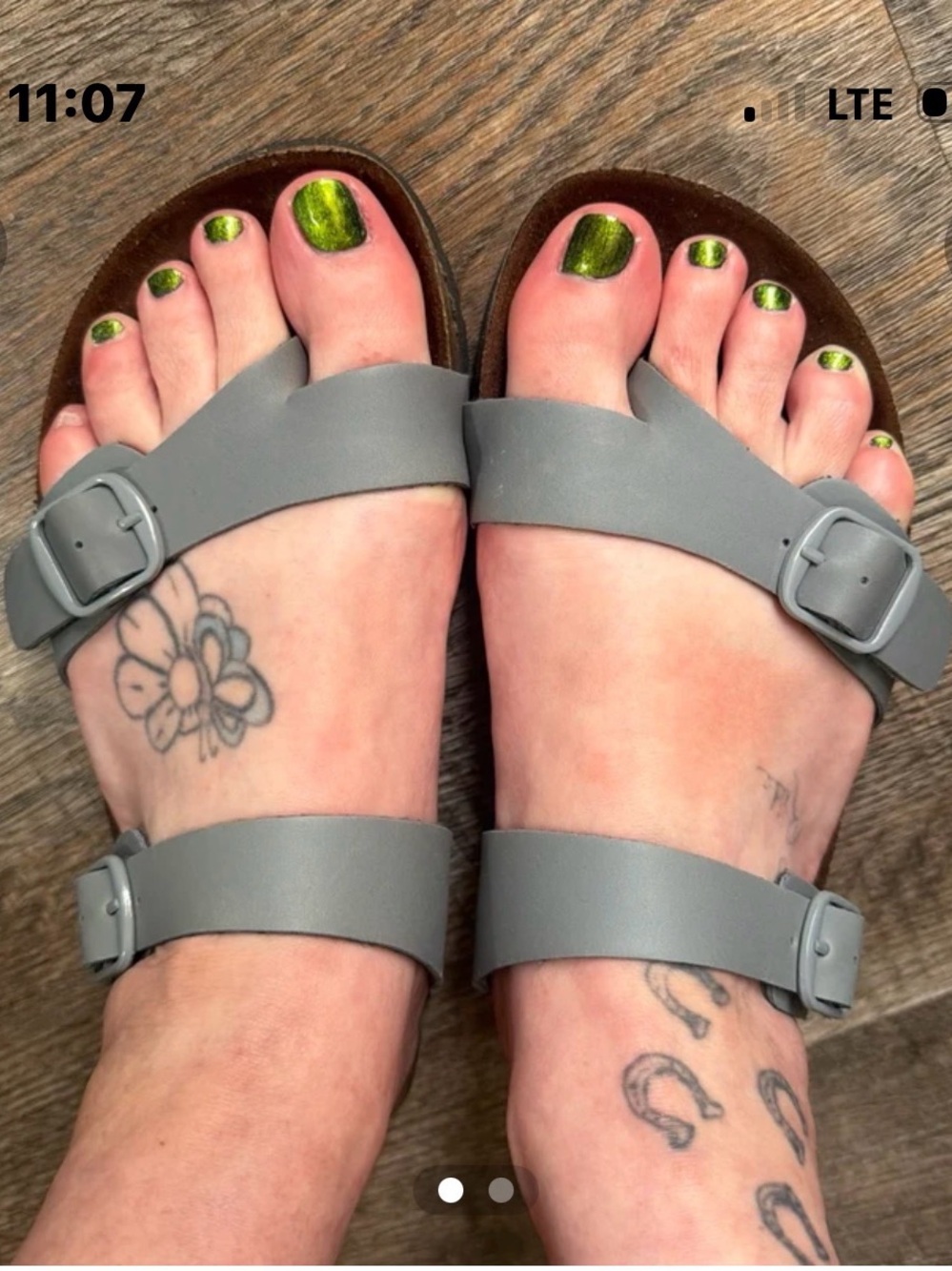 Cliffs by WHITE MOUNTAIN Women's Gray Double-Strap Slide Sandals